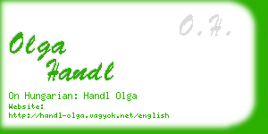 olga handl business card
